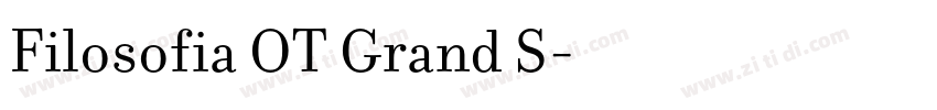 Filosofia OT Grand S字体转换